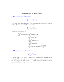 Homework 8: Solutions