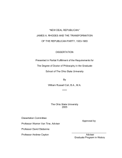 new deal republican - OhioLINK Electronic Theses and
