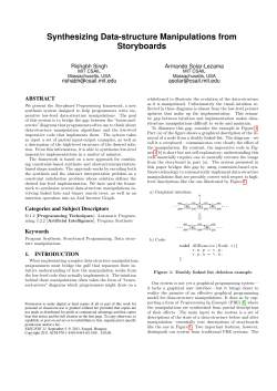 Synthesizing Data-structure Manipulations from Storyboards