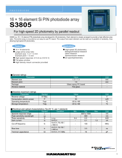 16 &times; 16 element Si PIN photodiode array