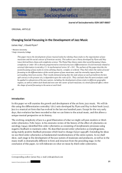 Changing Social Focussing in the Development of Jazz Music