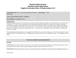 Unit Plan Template - Roselle Public Schools