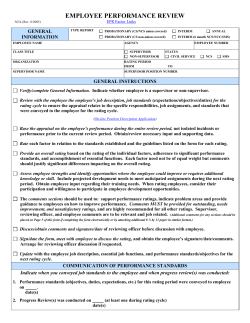 EMPLOYEE PERFORMANCE REVIEW