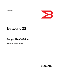 Network OS Puppet User`s Guide, 6.0.1