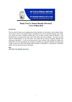 Study Tour D: Desert Wonder (Pre