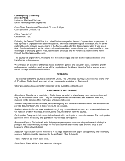 Contemporary US History 21:512:371 H6