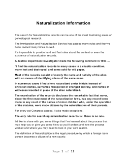 Naturalization Presentation