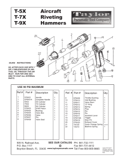 T-5X Aircraft T-7X Riveting T-9X Hammers