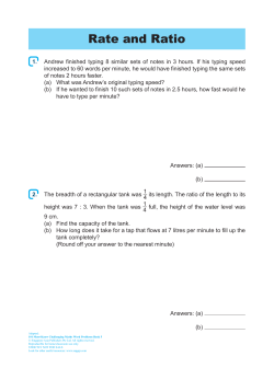 Rate and Ratio - Singapore Asia Publishers