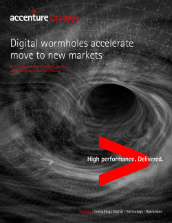 Digital Wormholes Accelerate Move to New Markets