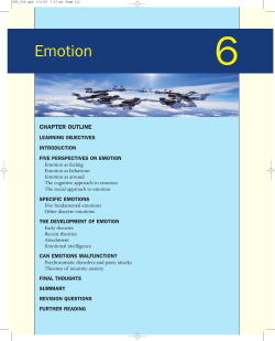 Emotion - Blackwell Publishing