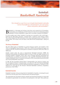 Basketball &ndash; Basketball Australia