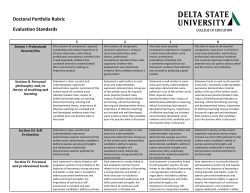 Evaluation Standards - Delta State University