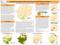 Site Selection for Refugee and IDP Camps to House Population