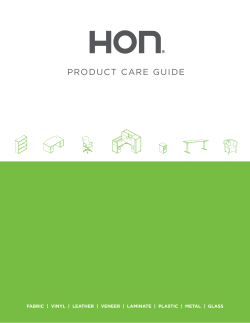 product care guide - HON Office Furniture