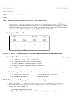 Production 2.tst - Microeconomics WNE UW