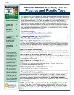 Pennsylvania References for Eco-Healthy Child Care