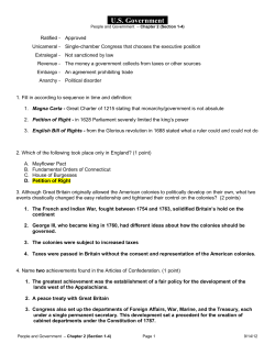 US Government - Mr Bello`s Blog