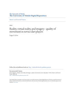 Reality, virtual reality, and imagery : quality of movement in novice