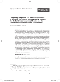 Comparing subjective and objective indicators to describe the national