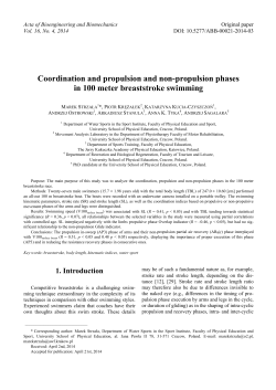 Coordination and propulsion and non