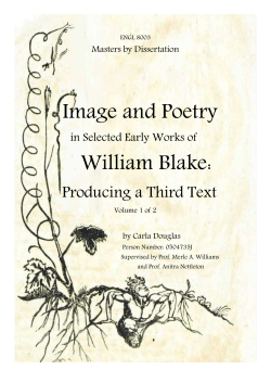 in Selected Early Works of William Blake