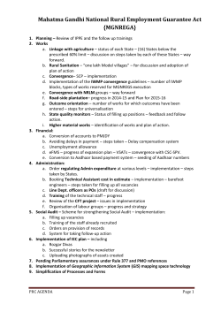 Mahatma Gandhi National Rural Employment Guarantee Act