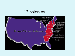 13 colonies - Hicksville Public Schools