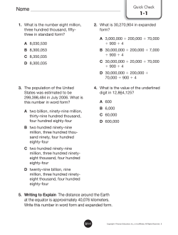 5. Writing to Explain The distance around the Earth at the equator is