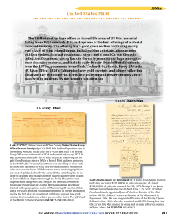 US Mint - Holabird Americana