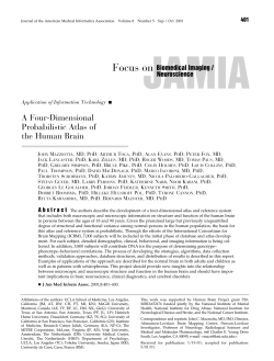 A Four-Dimensional Probabilistic Atlas of the Human Brain