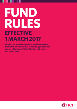 EFFECTIVE 1 MARCH 2017