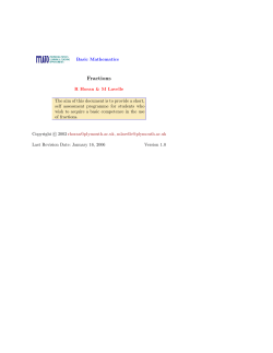 Fractions