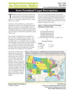 Iowa Farmland Legal Descriptions - Iowa State University Extension
