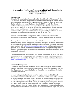 Answering the Savoy/Leonardo DaVinci Hypothesis