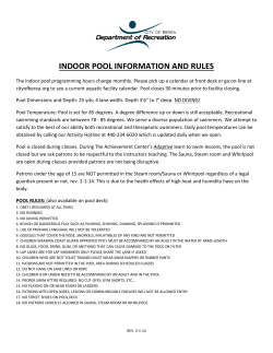indoor pool information and rules