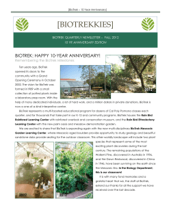 biotrekkies - Cal Poly Pomona
