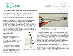 Alternate approach for small scale power - Wwe