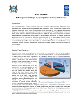 (Water) - Botswana - the United Nations