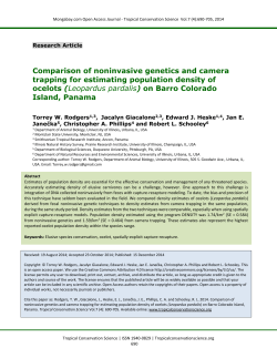 Leopardus pardalis - Tropical Conservation Science
