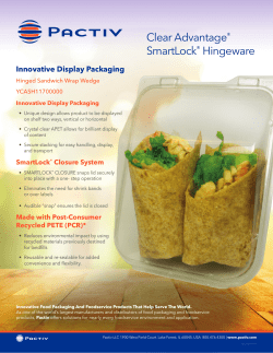 Clear Advantage&reg; SmartLock&reg; Hingeware