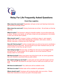Relay For Life Frequently Asked Questions