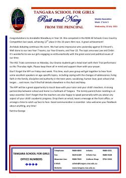 Rust and Navy - Tangara School for Girls