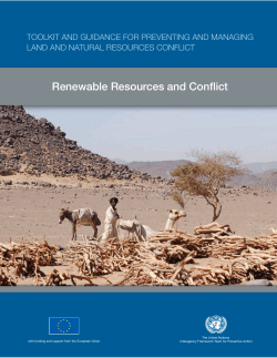 ENVIRONMENTAL SCARCITY AND CONFLICT