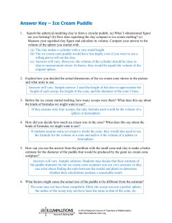 Answer Key – Ice Cream Puddle - Illuminations