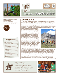 Fall 2012 - Cheley Colorado Camps