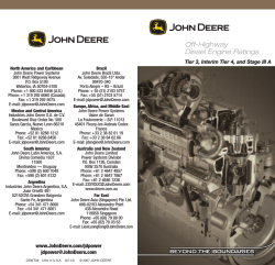 Off-Highway Diesel Engine Ratings