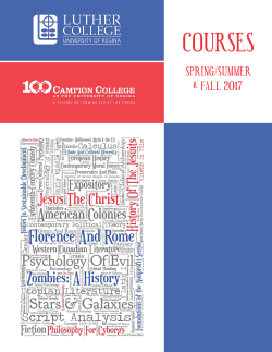 Campion-Luther Course Booklet