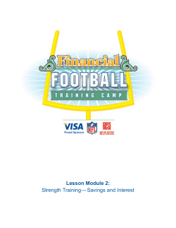 Strength Training&mdash;Savings and Interest