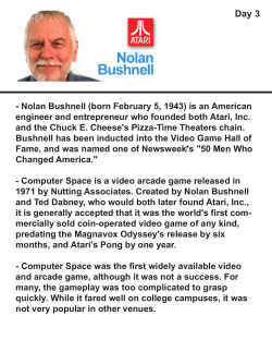 Nolan Bushnell DAY 3